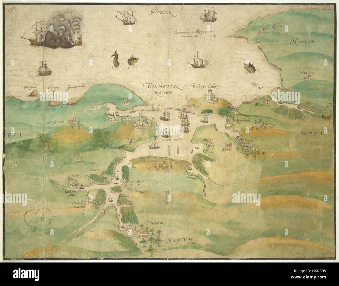 Falmouth Harbour Chart