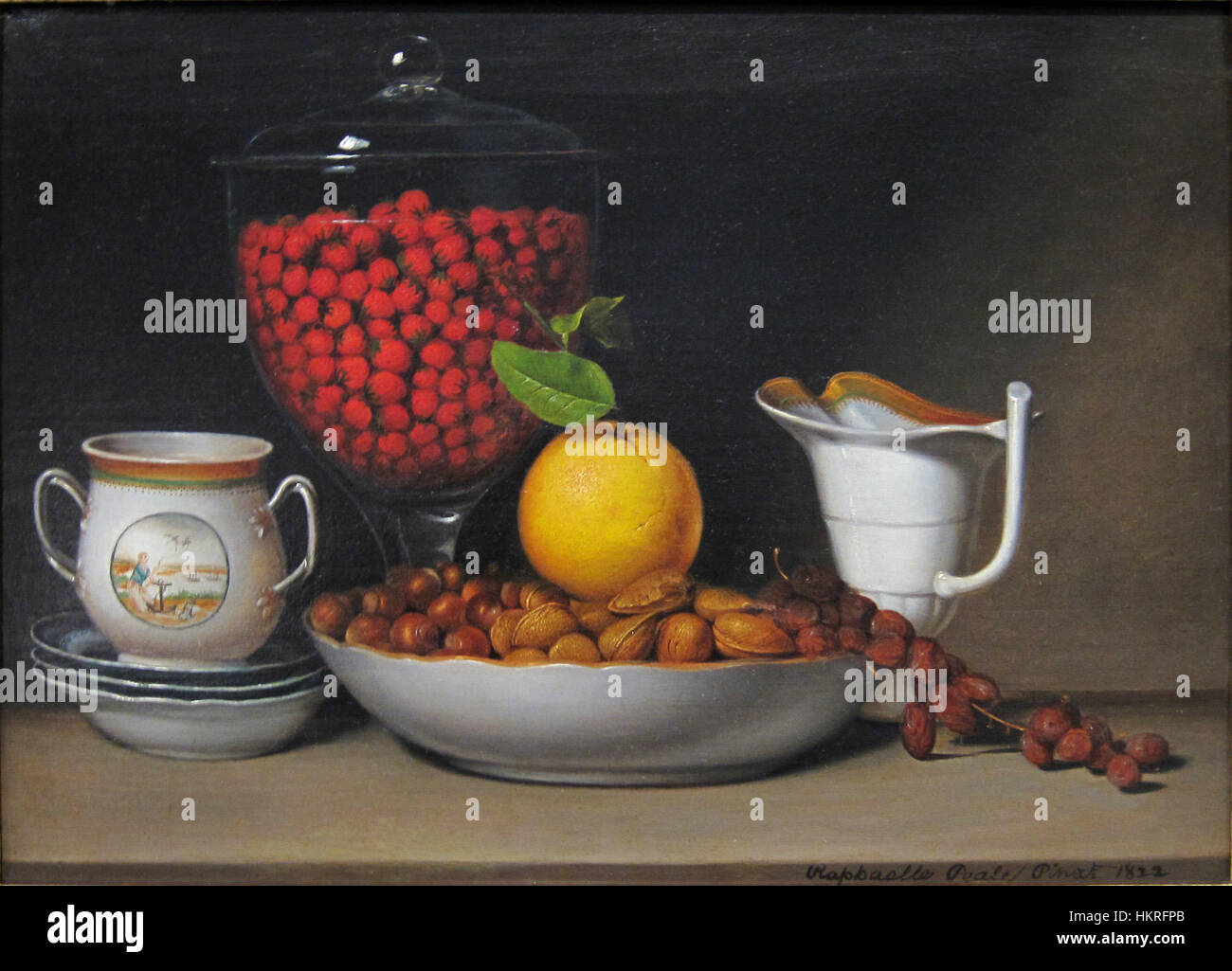 A still life painting by Peale displayed at the Chicago Art Institute ...