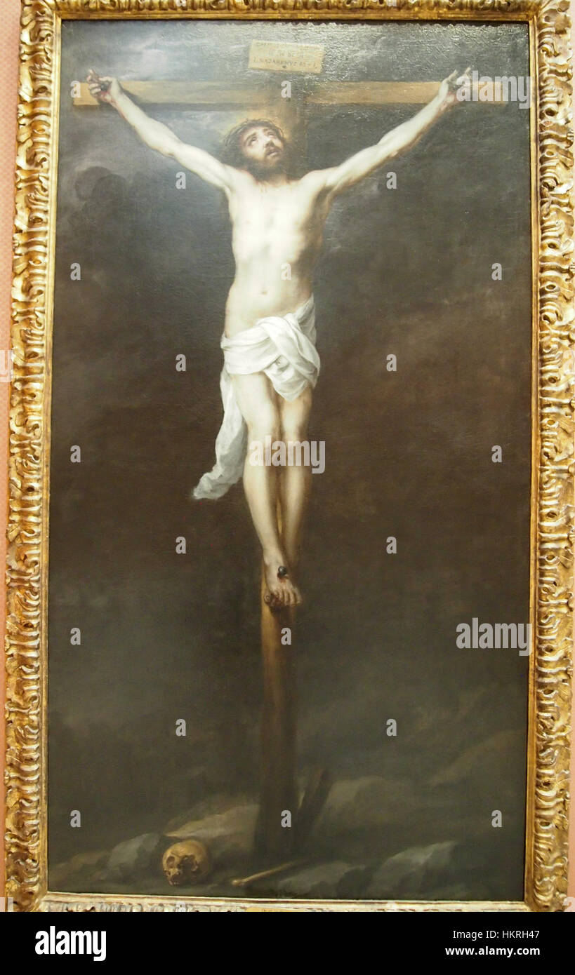 This artwork titled *Christ on the Cross* depicts the crucifixion of ...