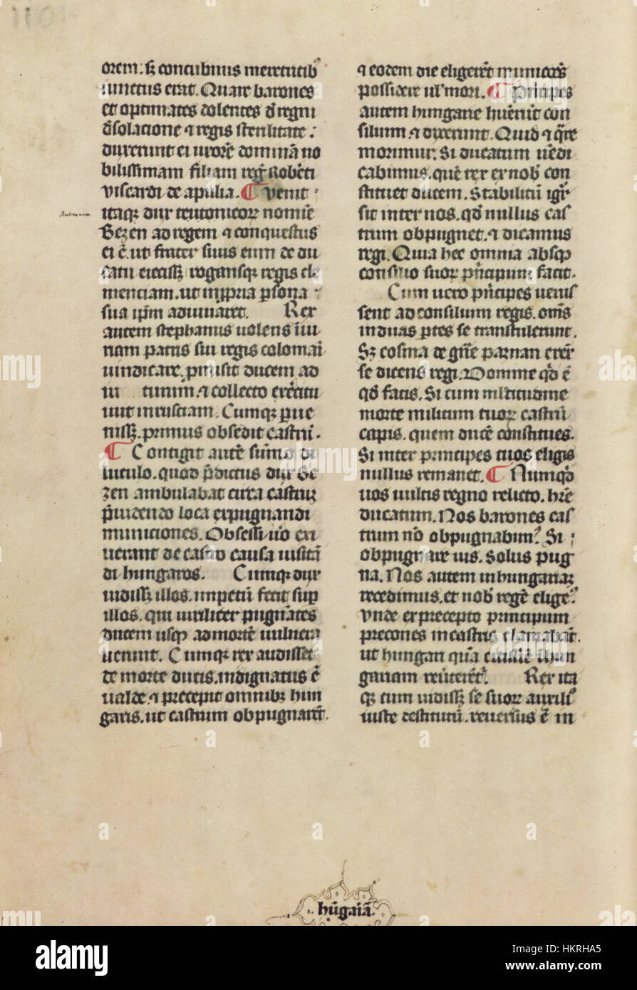 The Chronicon Pictum, a historical manuscript, depicts significant ...