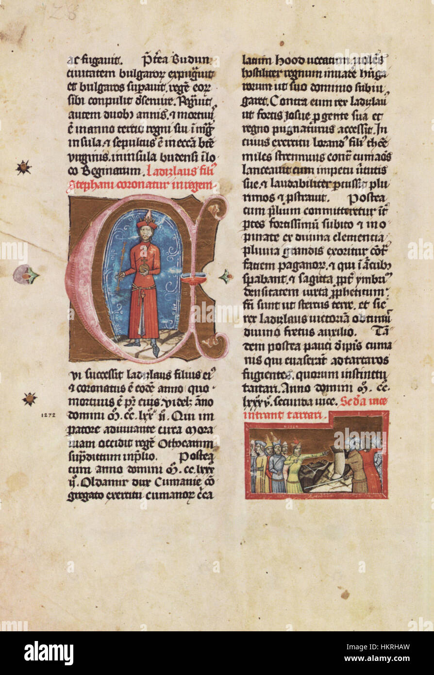 The 'Chronicon Pictum 128' is a medieval manuscript illuminated with ...