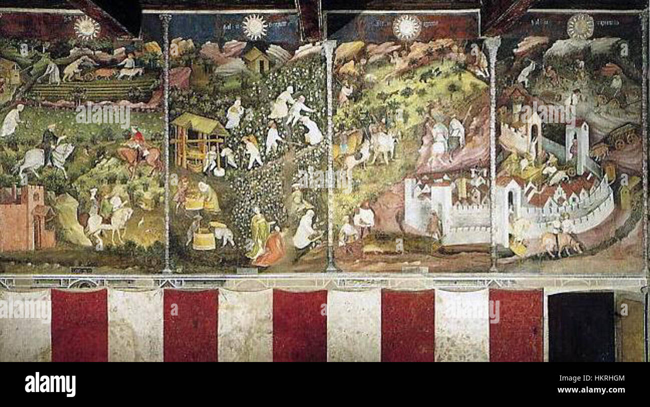 Ciclo dei mesi 00 Stock Photo Alamy