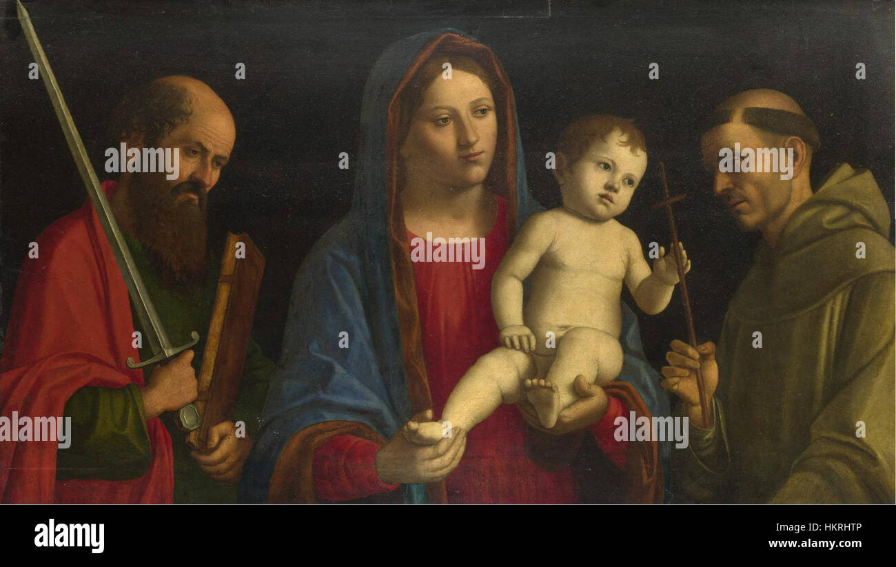 Cima da Conegliano, Madonna col Bambino tra i santi Paolo e Francesco