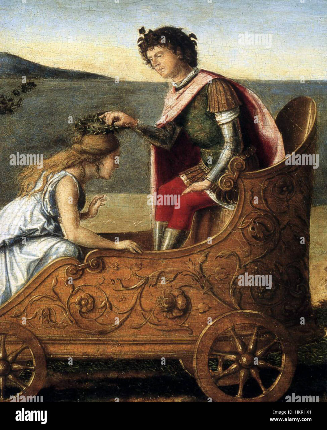 A renowned painting by Cima da Conegliano, titled 'Marriage of Bacchus ...