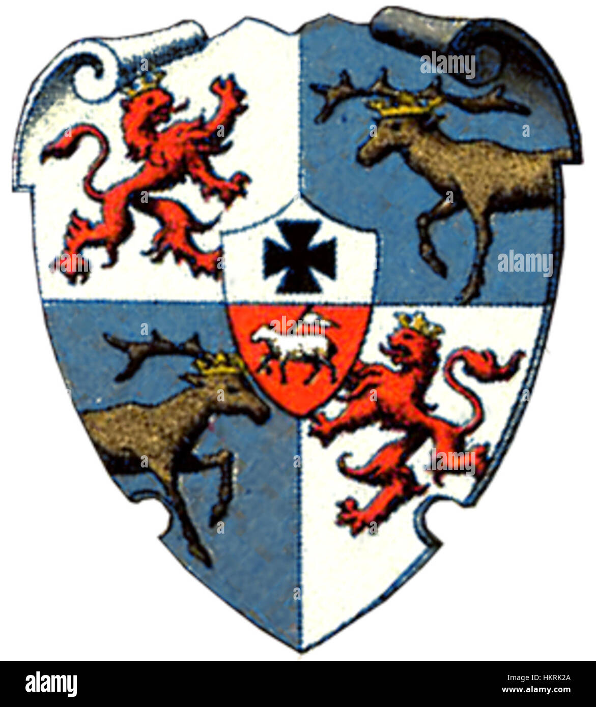 Coat of arms of Curlandia-Semigallia Stock Photo