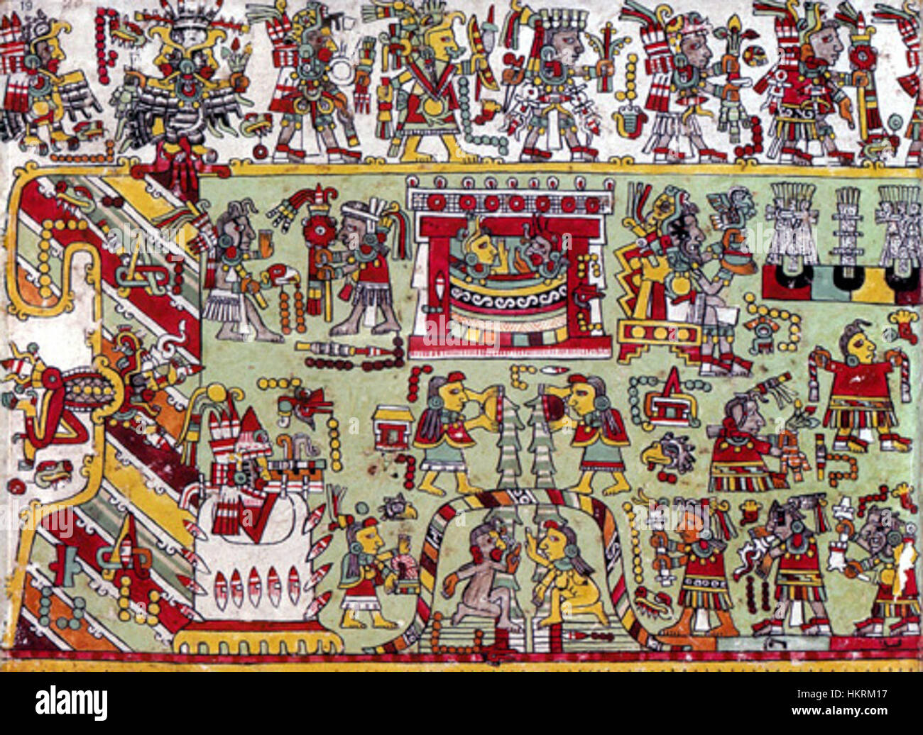 Page 20 of the Codex Zouche-Nuttall presents an ancient manuscript ...