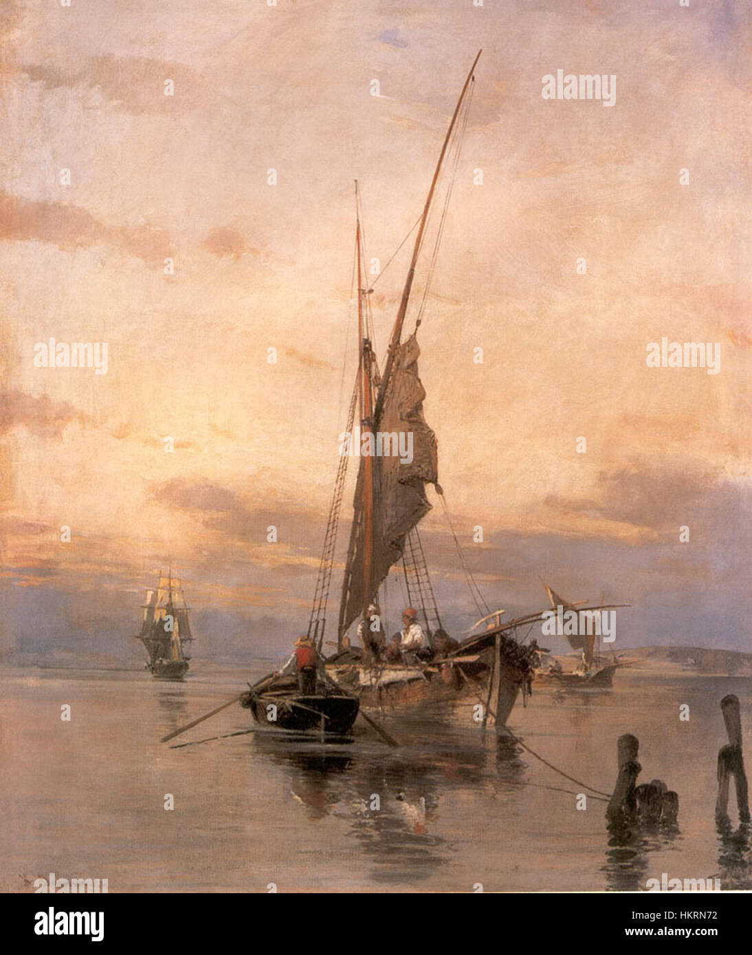 Constantine Volanakis Fishing boats 1 Stock Photo Alamy