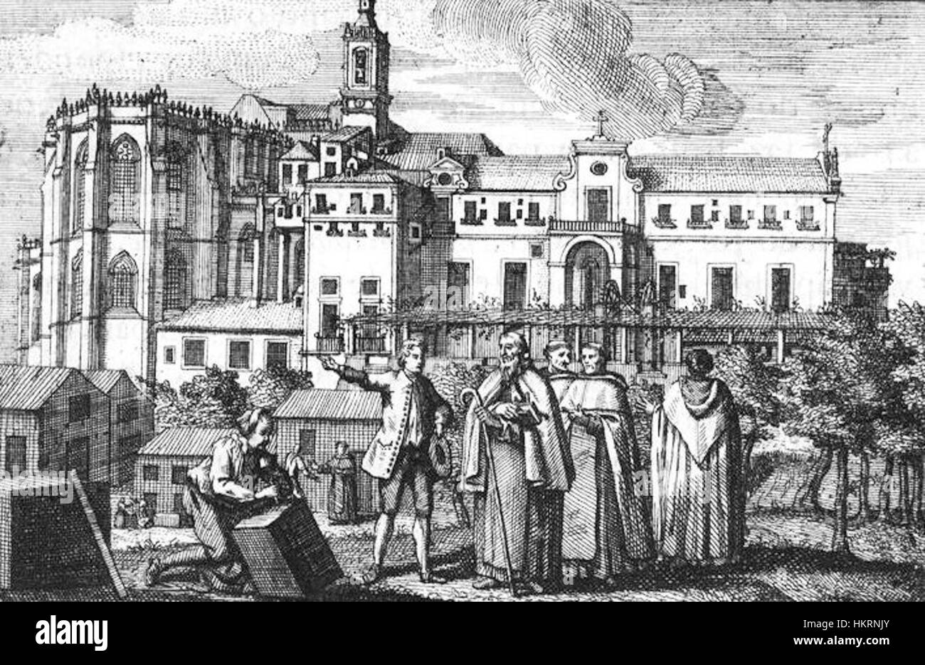 Convento do Carmo em 1745 Stock