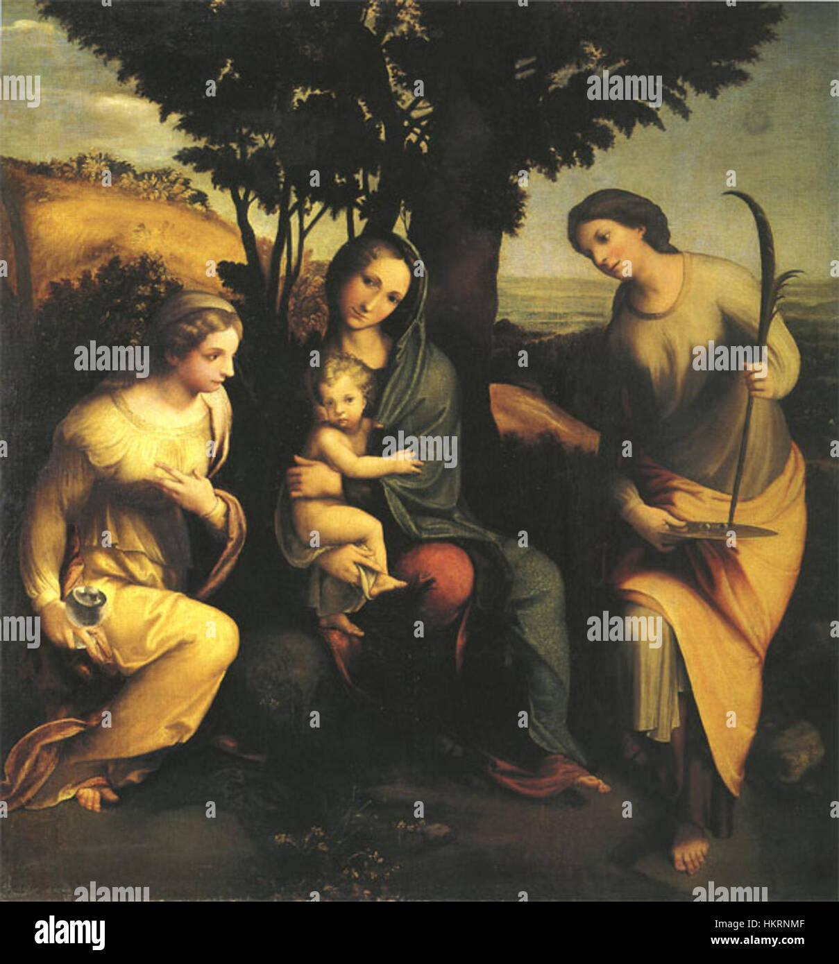 Copia della madonna di albinea di correggio Stock Photo Alamy