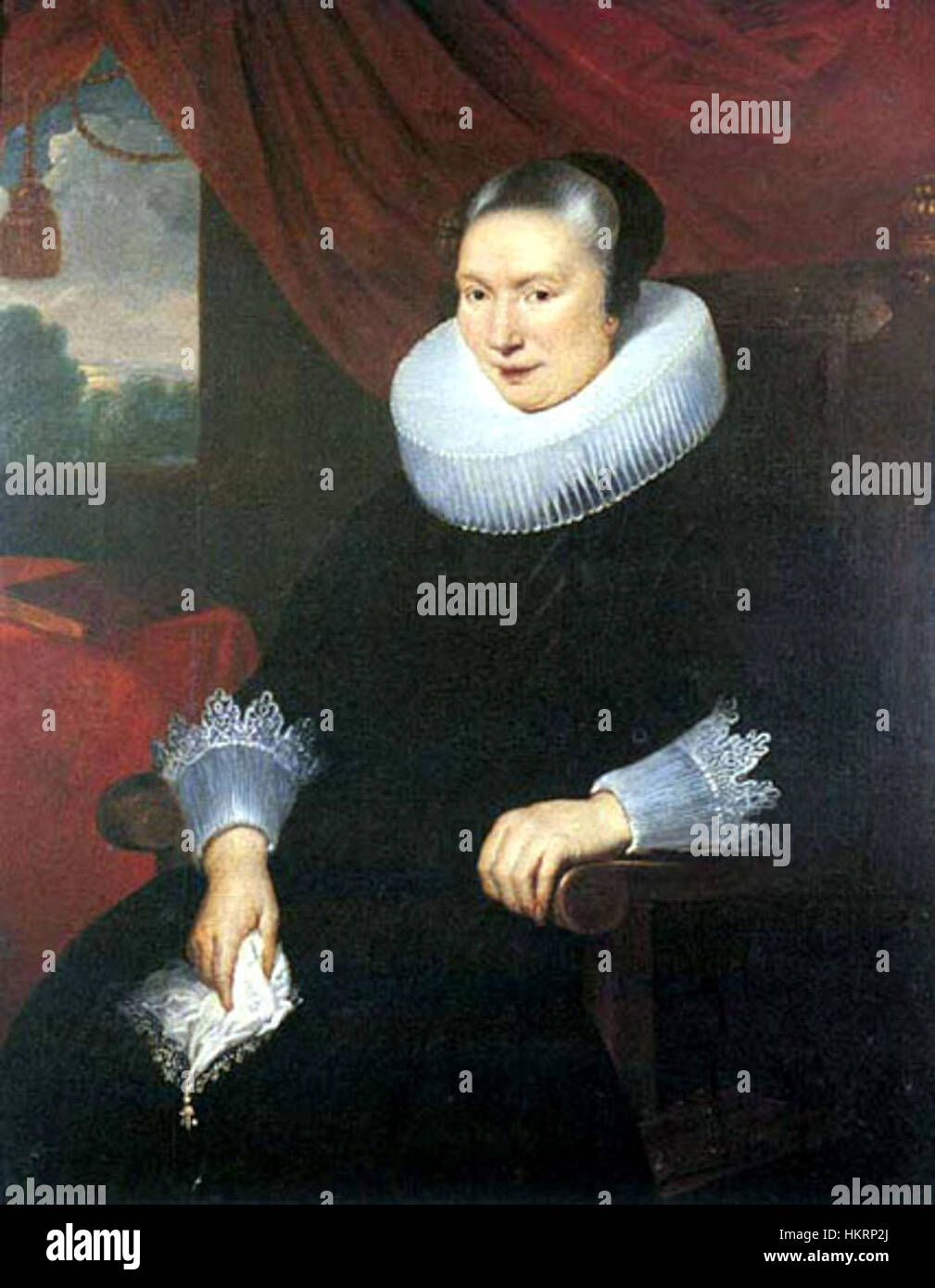Cornelis de Vos - Retrato de dama, 1620-25 Stock Photo - Alamy