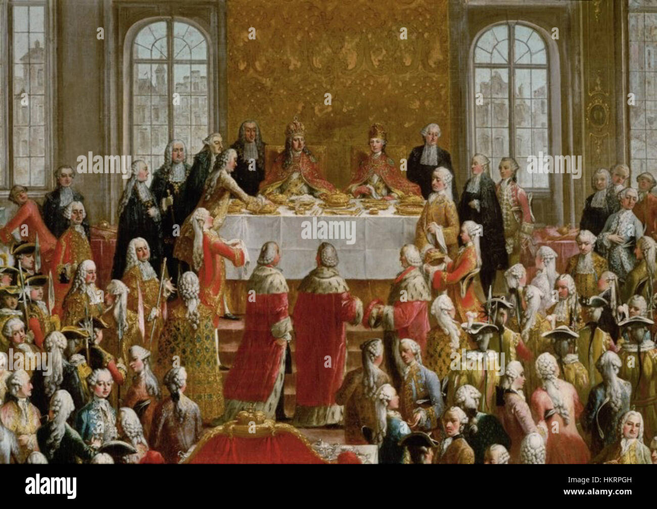 Coronation Banquet of Joseph II in Frankfurt (detail Stock Photo - Alamy