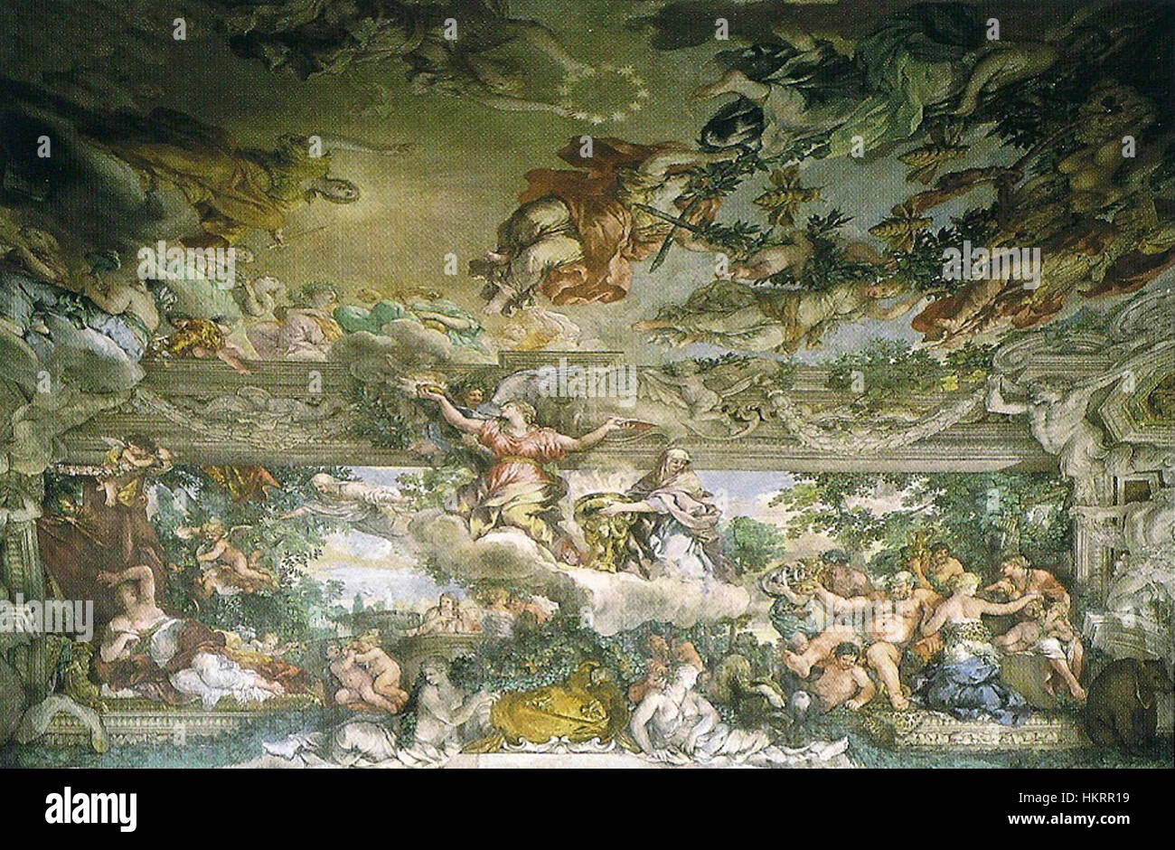 Pietro da Cortona's painting 'La Divina Provvidenza - The Triumph of ...