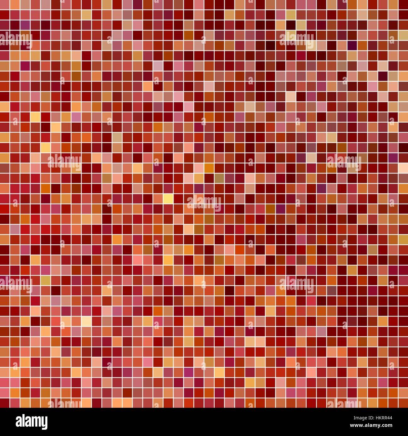 abstract vector square pixel mosaic background - red Stock Vector Image ...