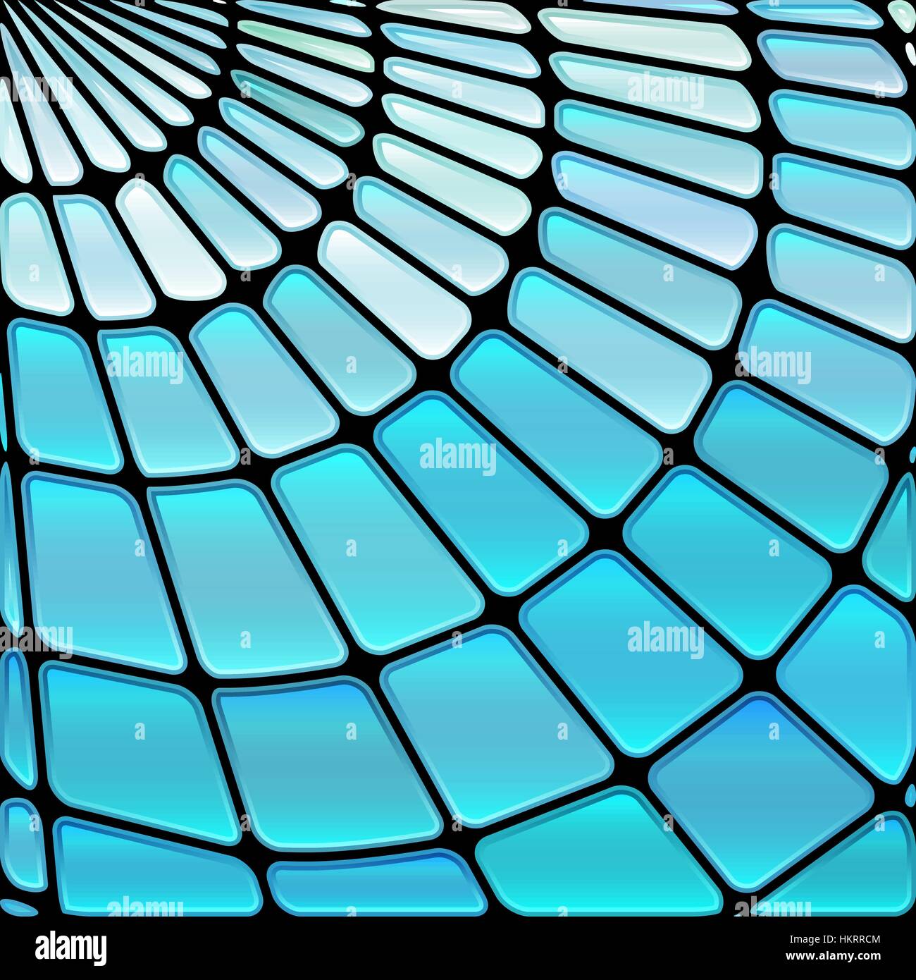 abstract vector stained-glass mosaic background - light blue Stock ...