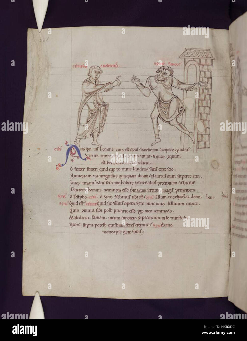 Terence Rome This illustration from the 'Comedies of Terence' housed in the Bodleian ...