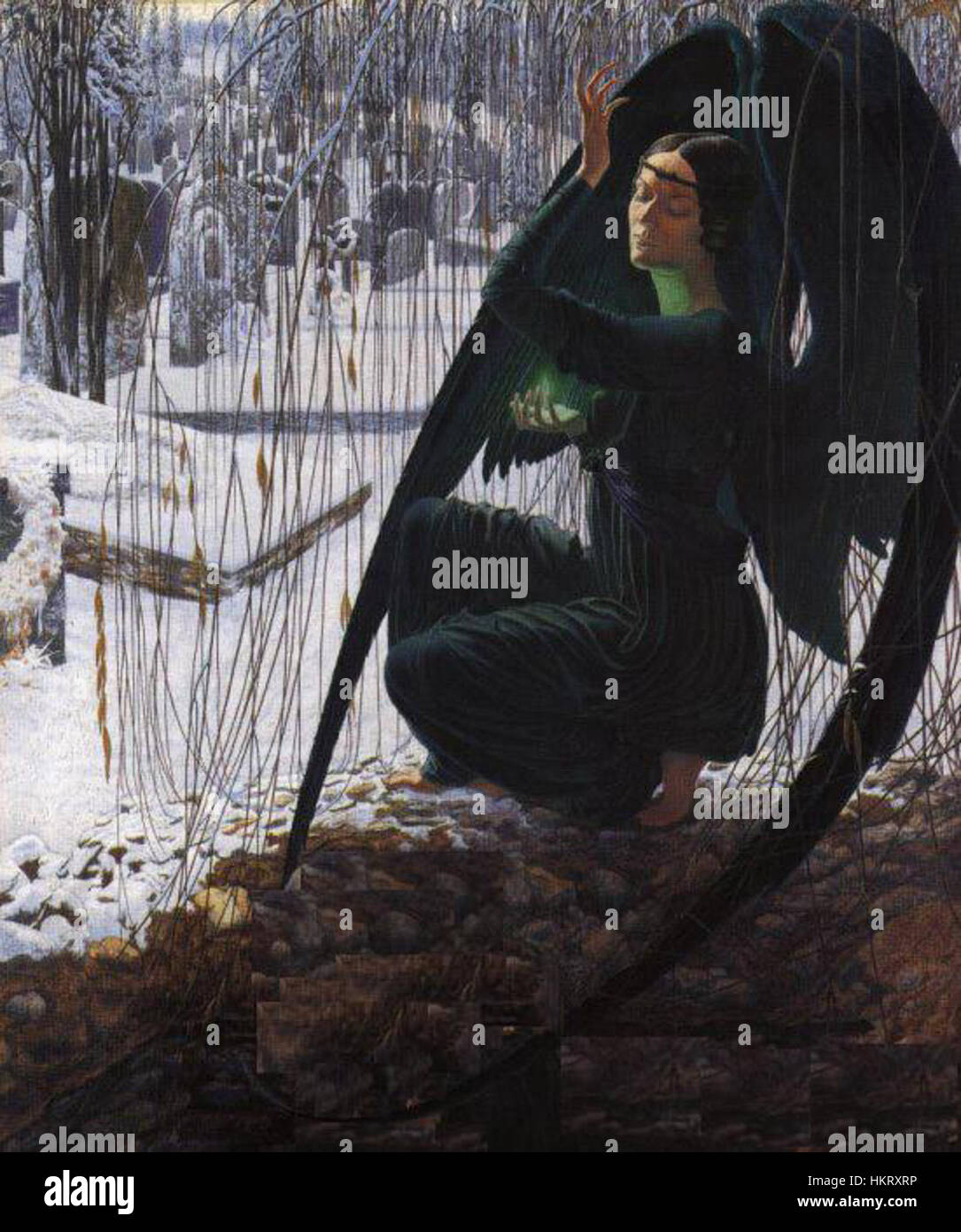 Death and the Gravedigger (Detalhe) C. Schwabe Stock Photo Alamy