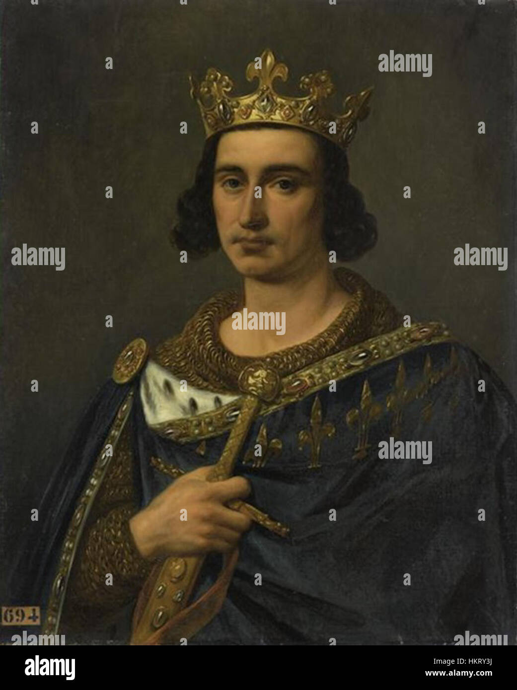 Decreuse - Louis IX of France Stock Photo