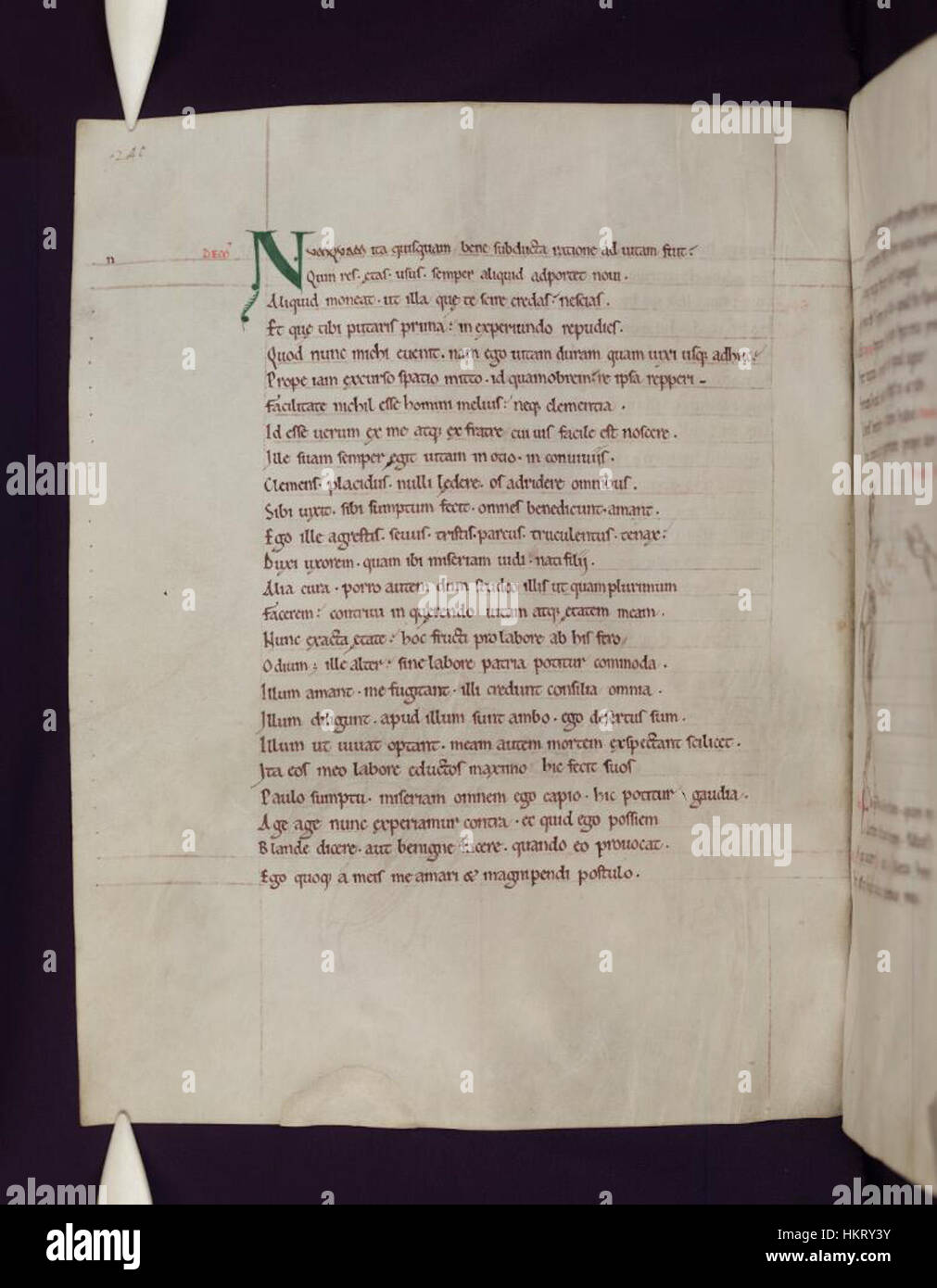 Terence Rome The *Comedies of Terence* 122v manuscript, housed in the Bodleian ...