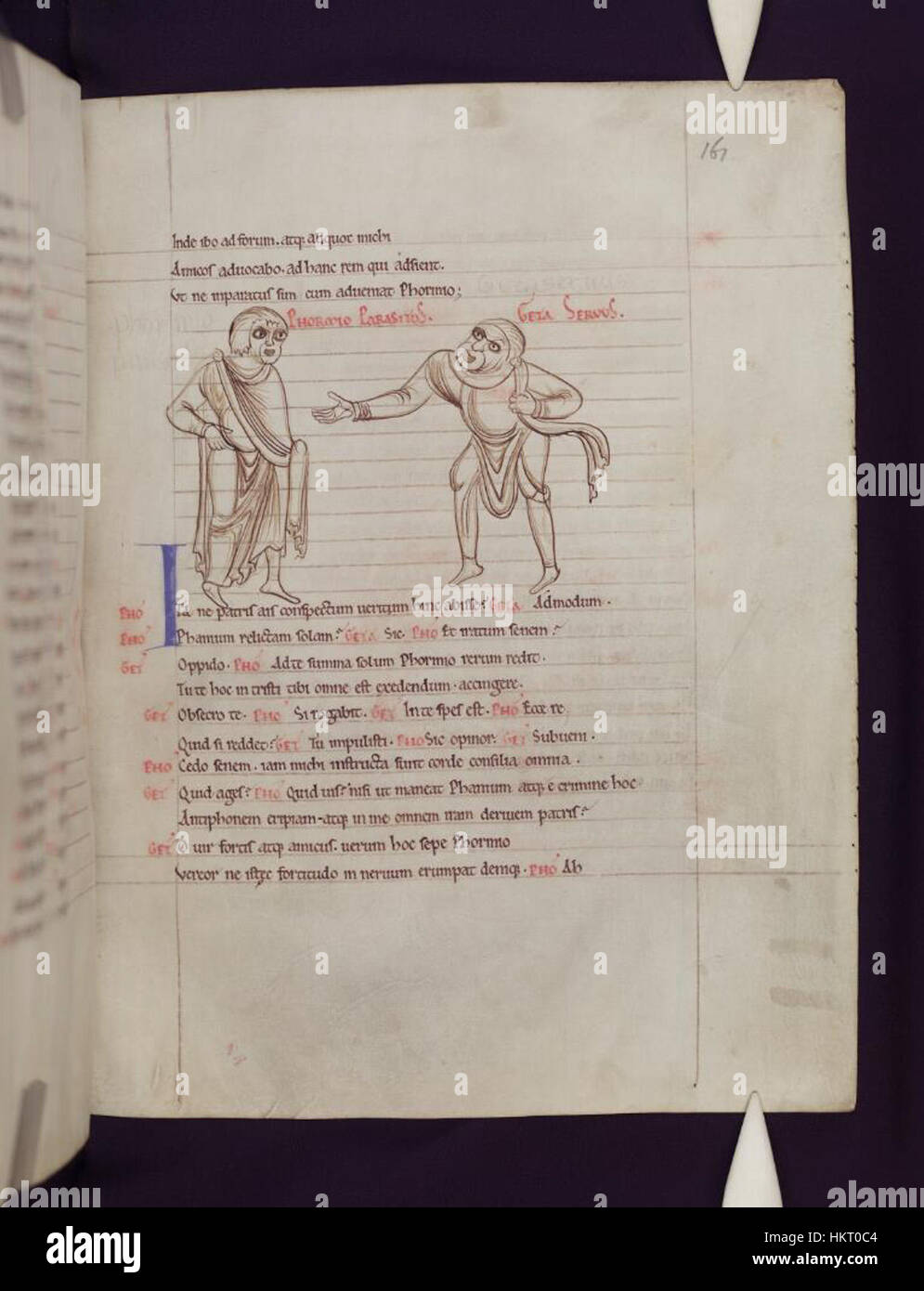 Terence Rome This 161st page from the 'Comedies of Terence' housed in the Bodleian ...