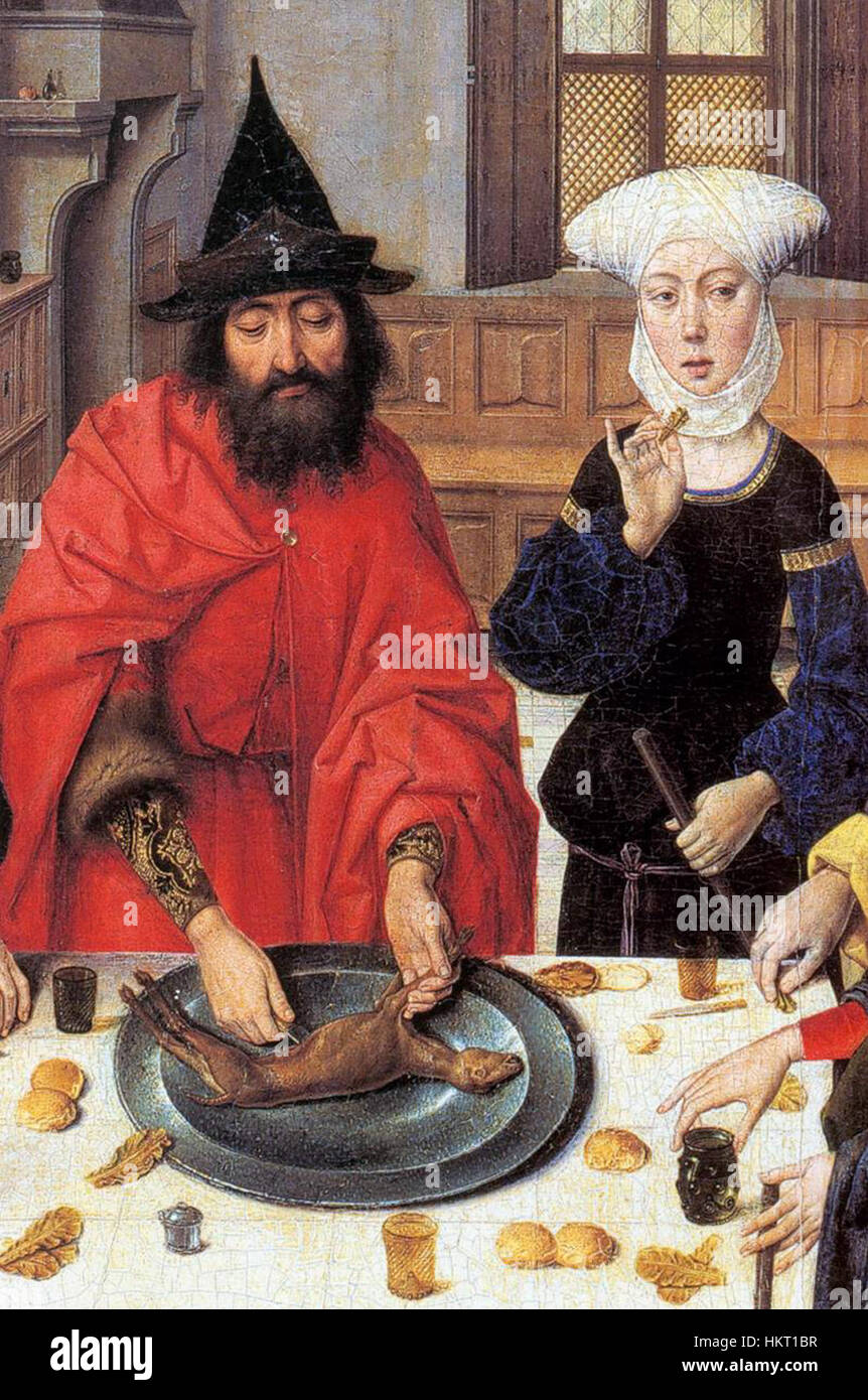Dieric Bouts - The Feast of the Passover (detail) - WGA03014 Stock Photo