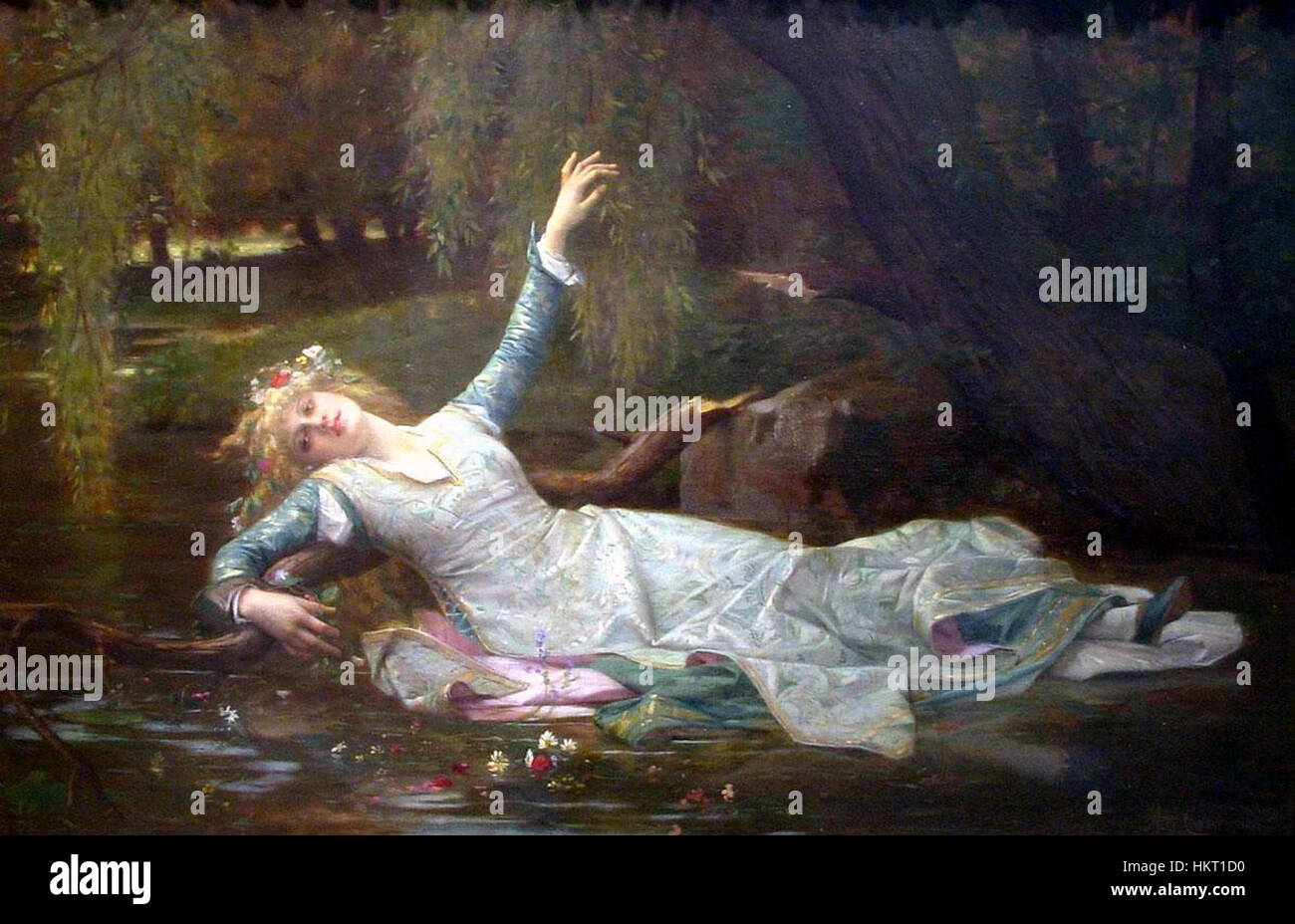 'Ophelia' by Alexandre Cabanel, a classic 19th-century oil painting ...
