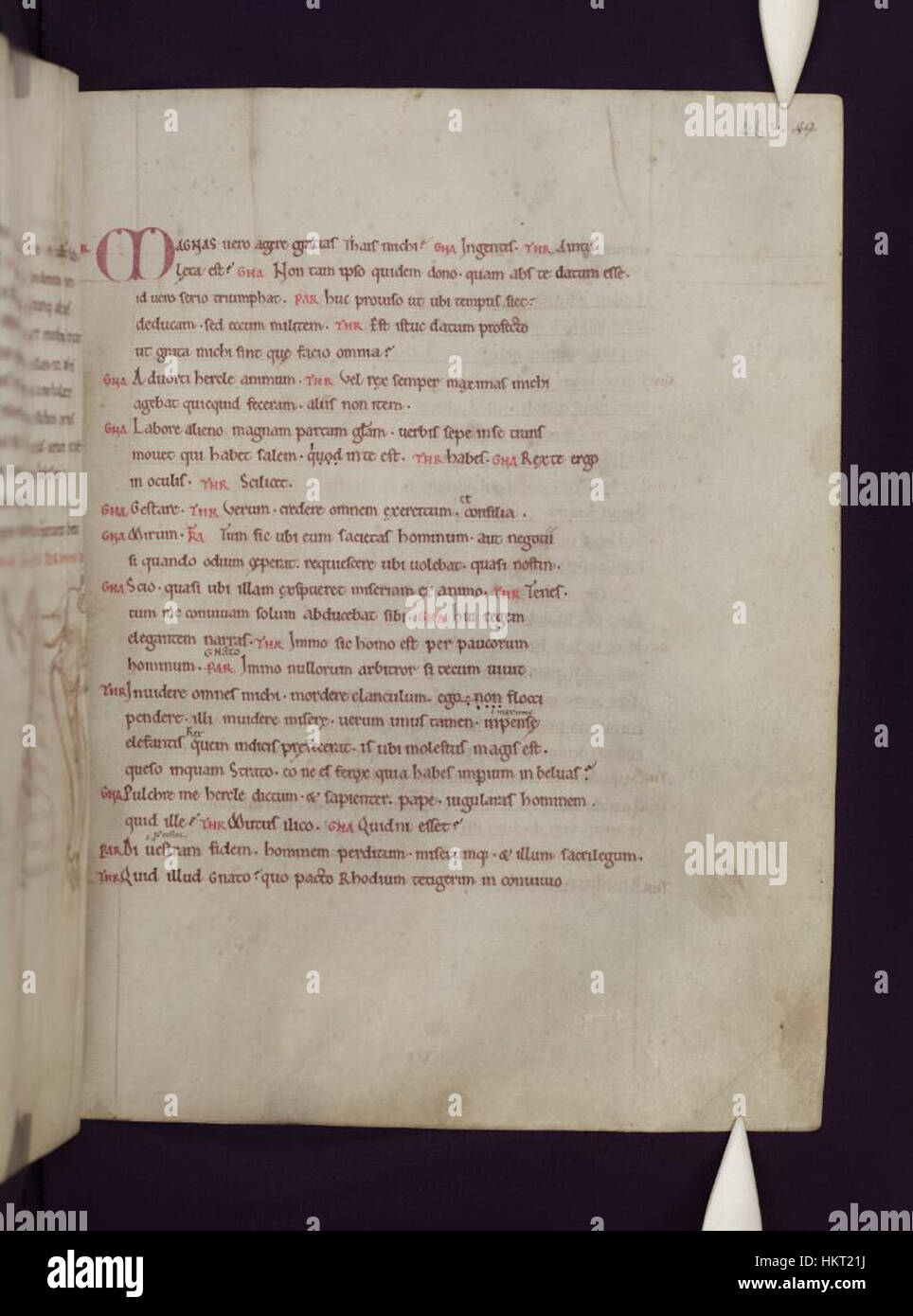 A manuscript page from the Bodleian Libraries’ edition of Terence’s ...