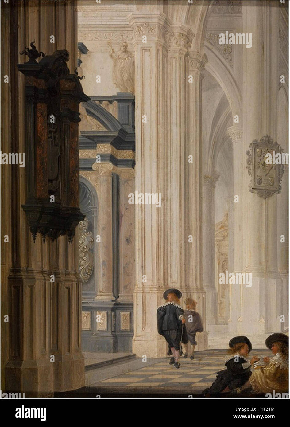 Dirck Van Delen Interior Of Church Stock Photo Alamy