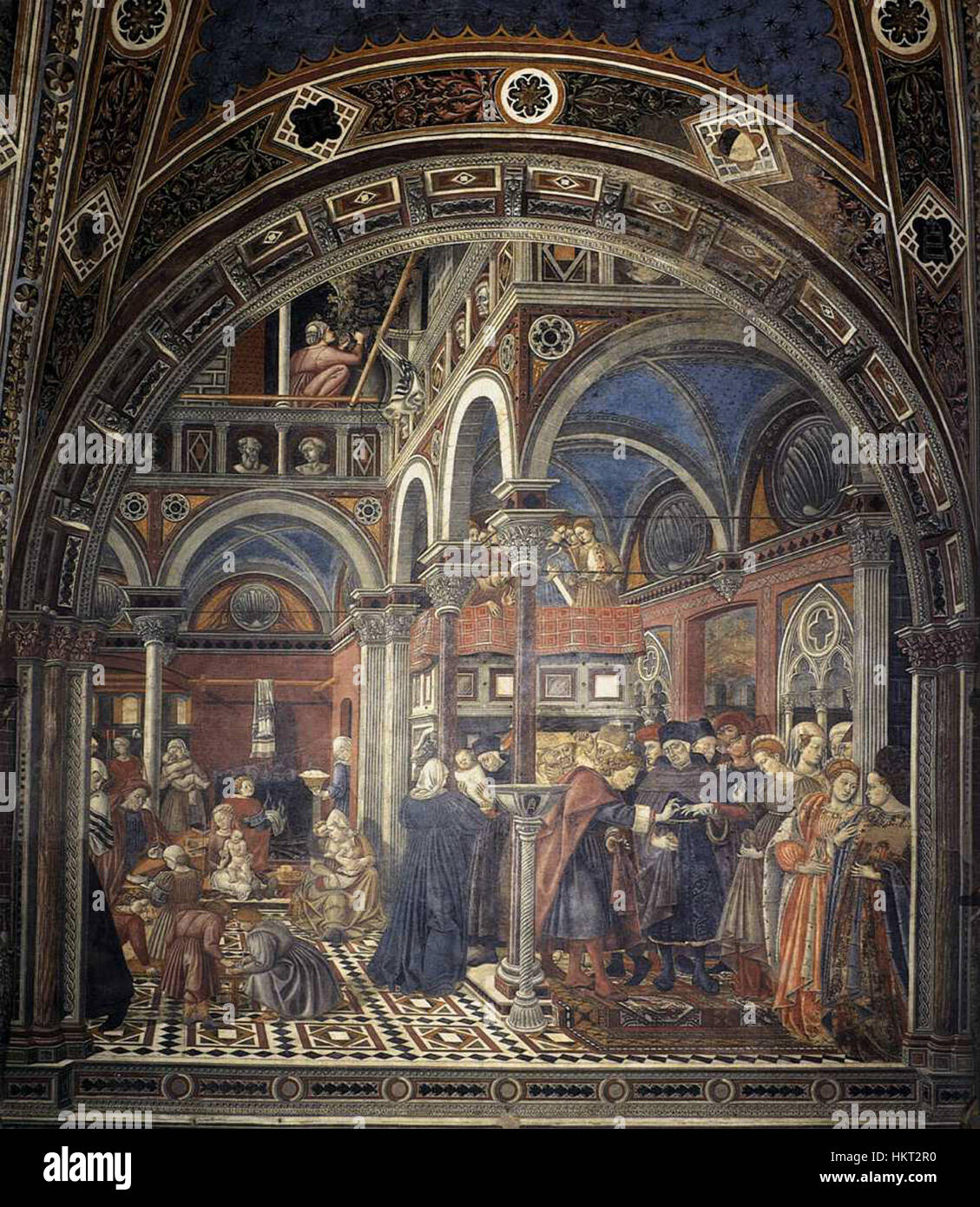 Domenico di Bartolo - The Rearing and Marriage of Female Foundlings - WGA06416 Stock Photo