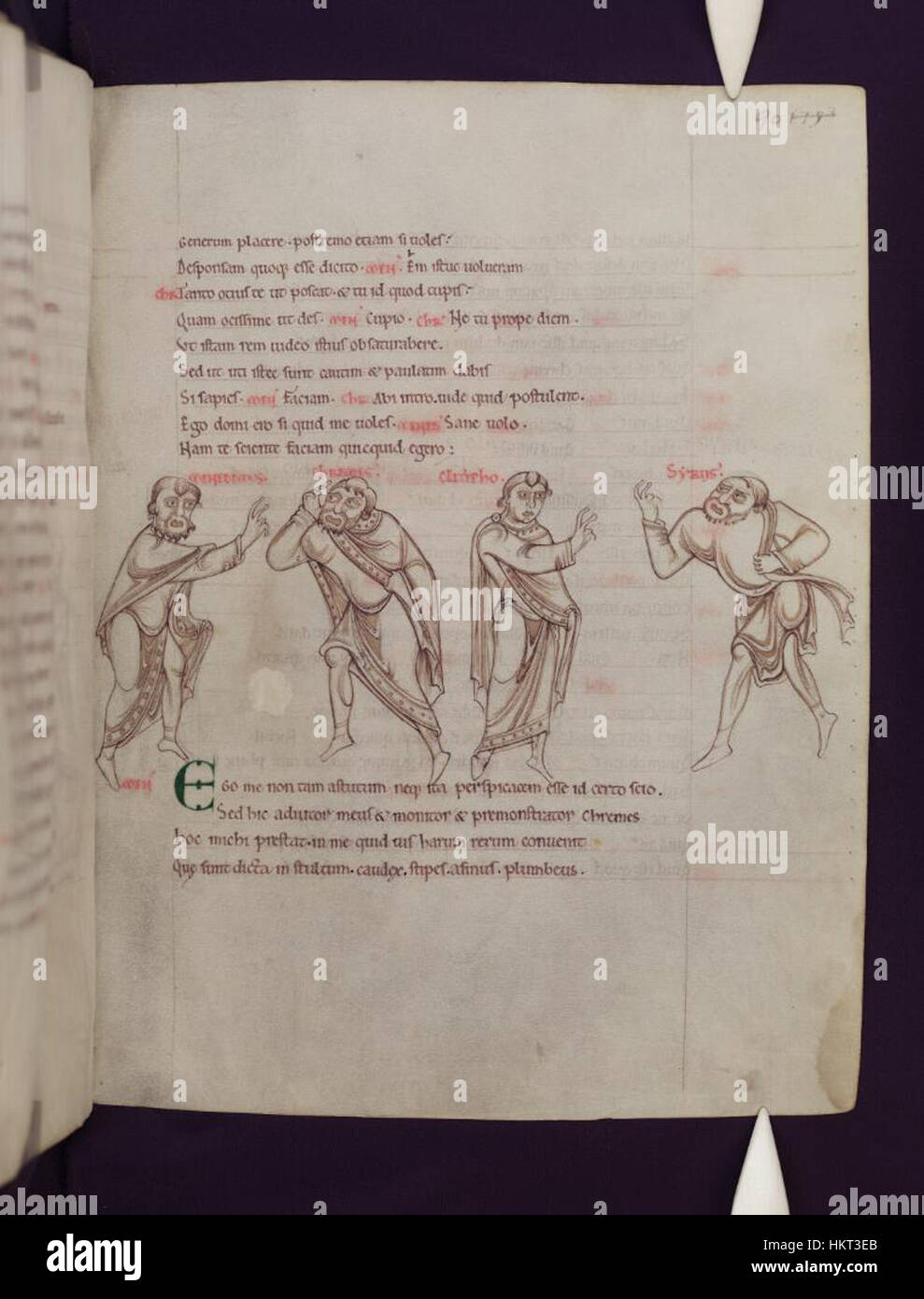 Terence Rome A page from the 'Comedies of Terence,' held in the Bodleian Libraries ...