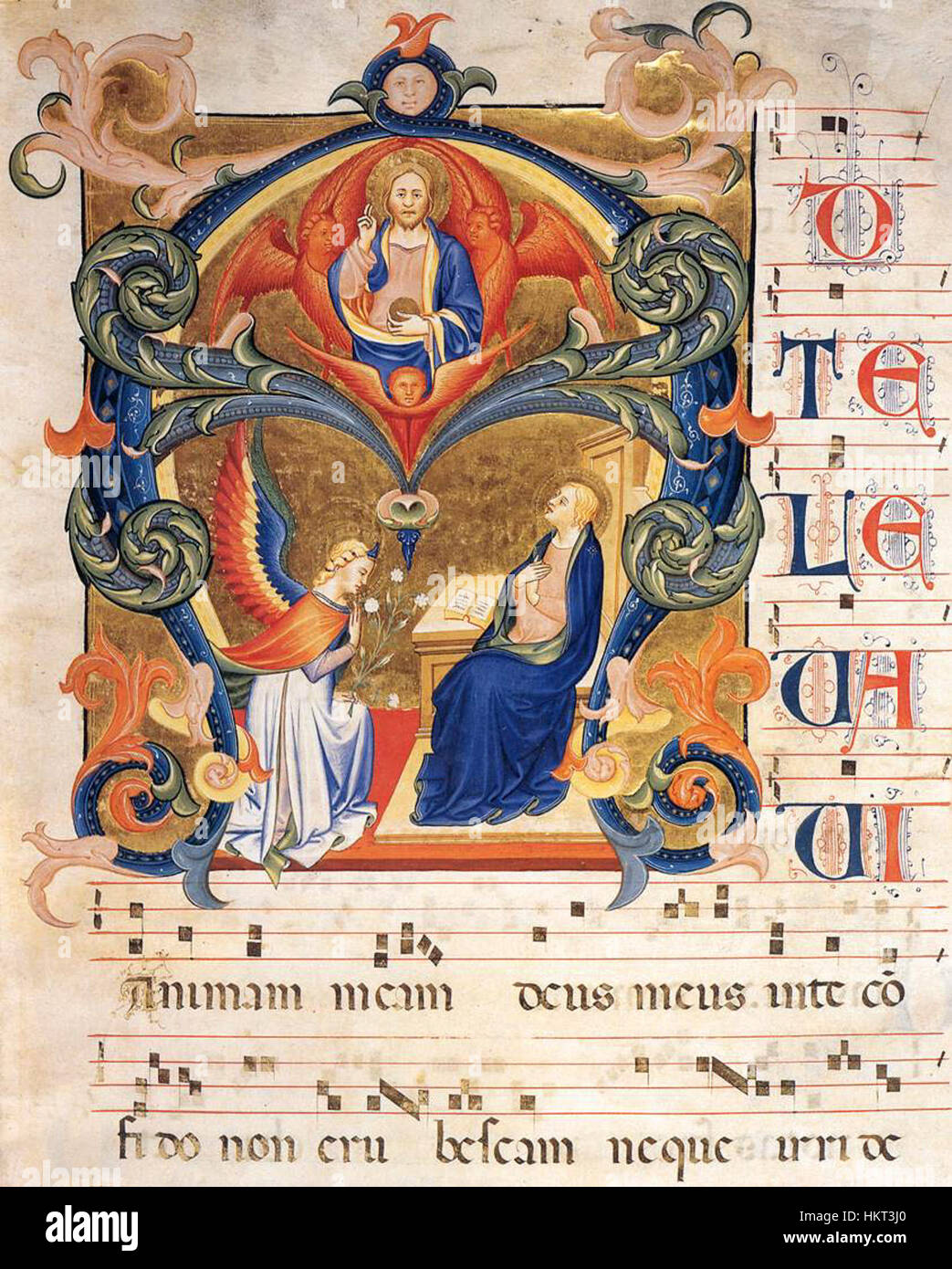 Don Simone Don Simone Camaldolese - Gradual (Volume 1, folio 1r) - WGA21340 Stock ...