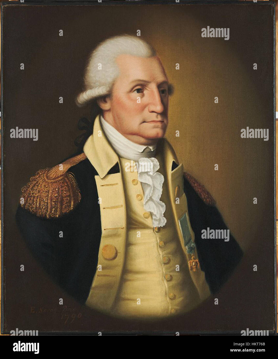 Edward Savage George Washington 1790 Stock Photo