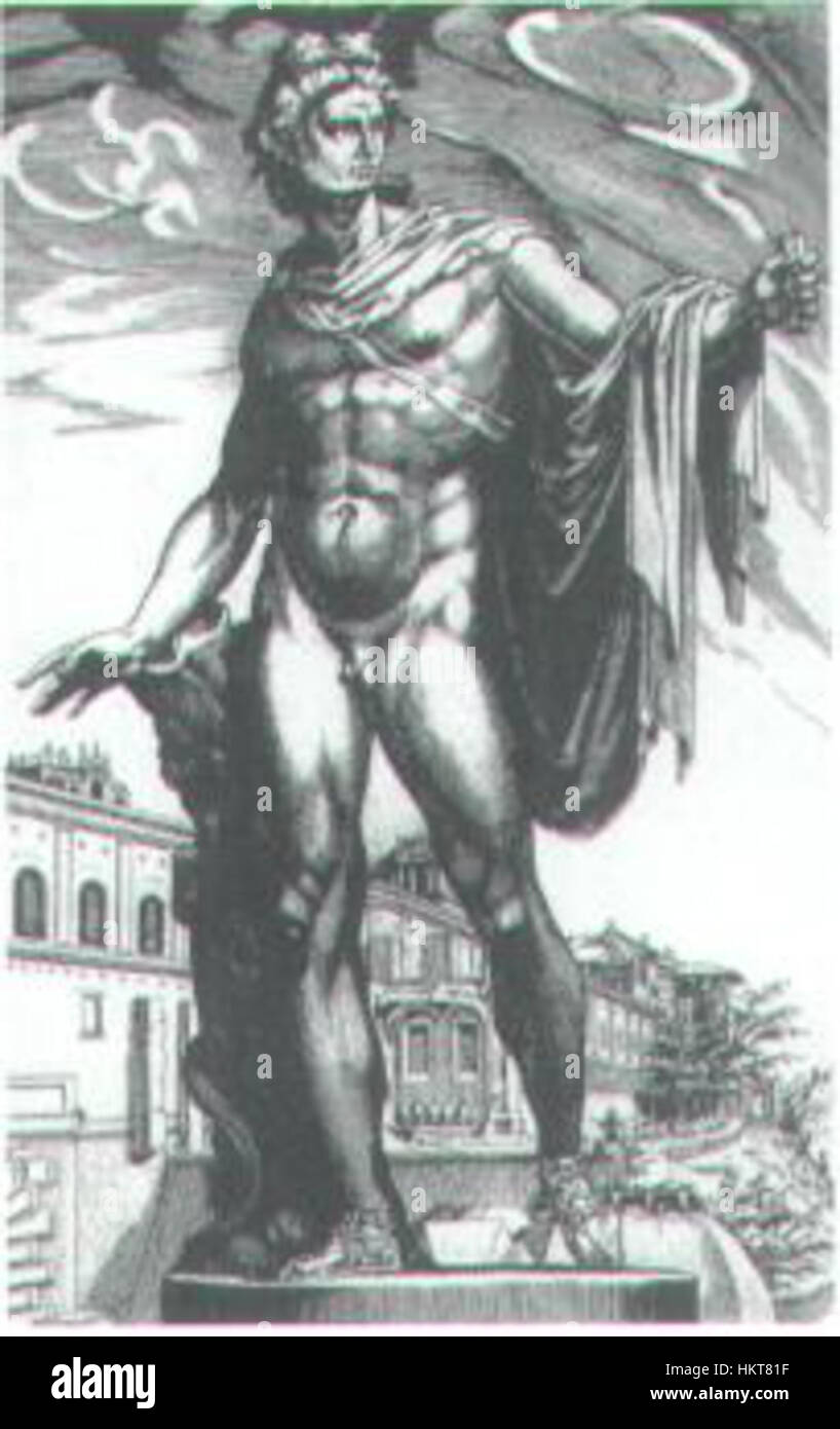 This artwork by Eisenhoit depicts the classical Greek god Apollo ...