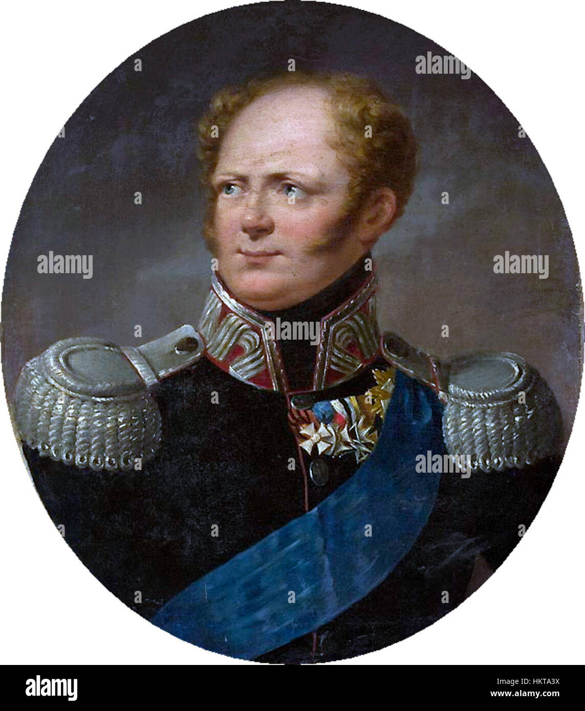 Emperor Alexander I of Russia by Alexander Molinari 1813 Stock Photo ...