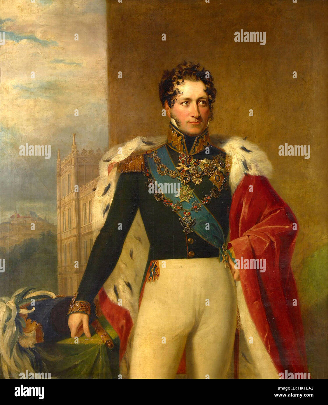 Ernst I, Duke of Saxe-Coburg and Gotha - Dawe 1818-19 Stock Photo