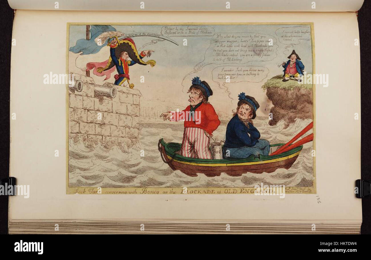 Bodleian Libraries, Jack Tars conversing with Boney on the blockade of