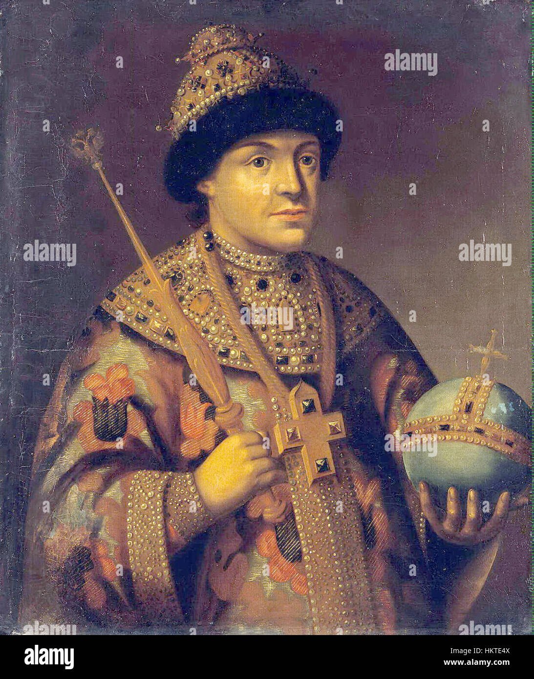 This painting represents Feodor III of Russia, Tsar from 1676 to 1682 ...