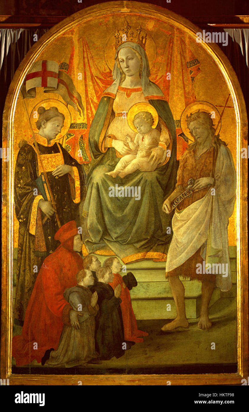 Filippo Lippi Madonna del Ceppo Stock Photo