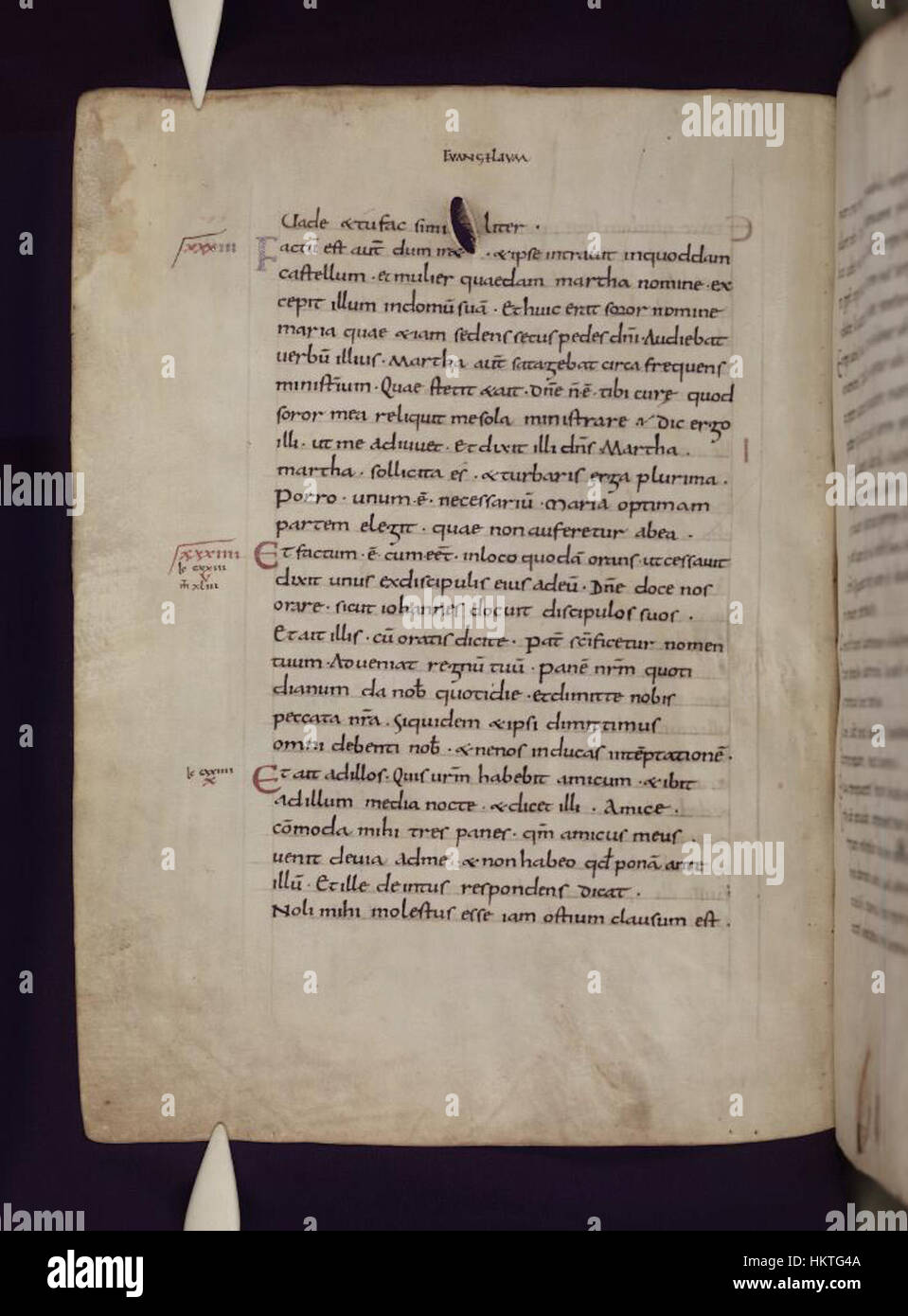 The Latin Gospels, manuscript 121v, housed in the Bodleian Libraries ...