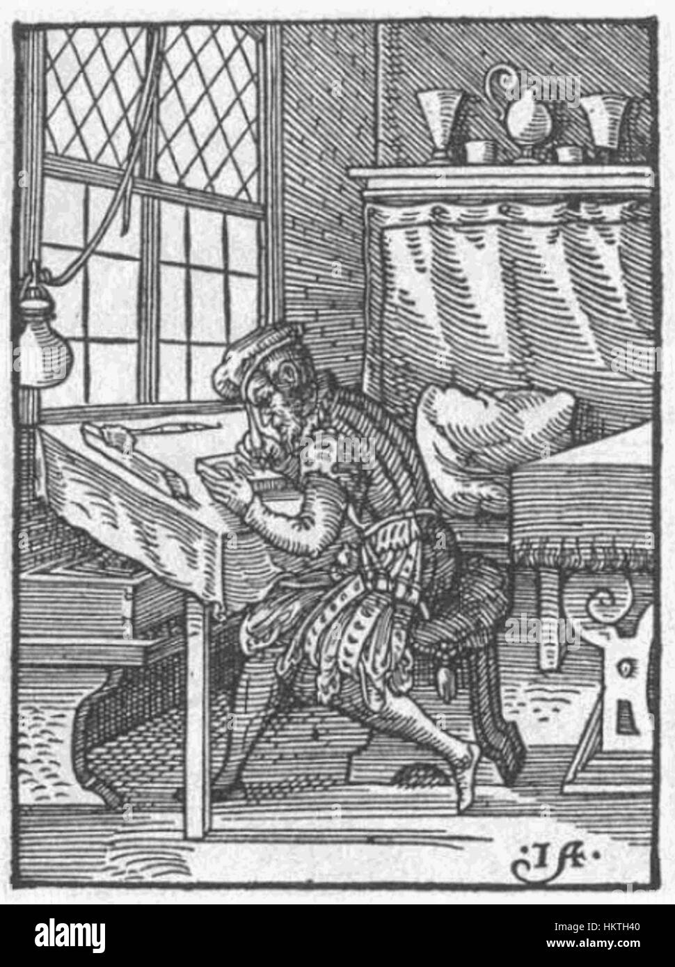 Formschneider-1568 is an early example of Renaissance art, displaying intricate detail and the evolving style of the period. It represents the cultural shift toward more detailed and expressive artwork during this time. Stock Photo