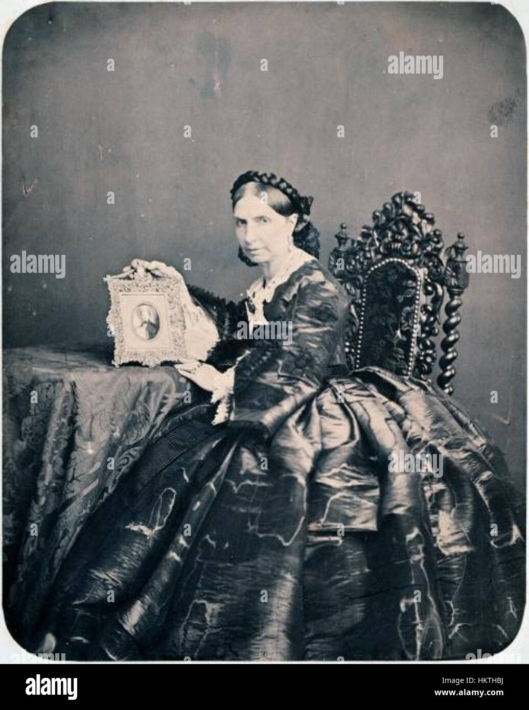 A photograph of Princess Luisa Corsini, showcasing the elegance and historical significance of the royal figure. The image captures her in a poised and dignified manner, reflecting her status and influence during her time. Stock Photo