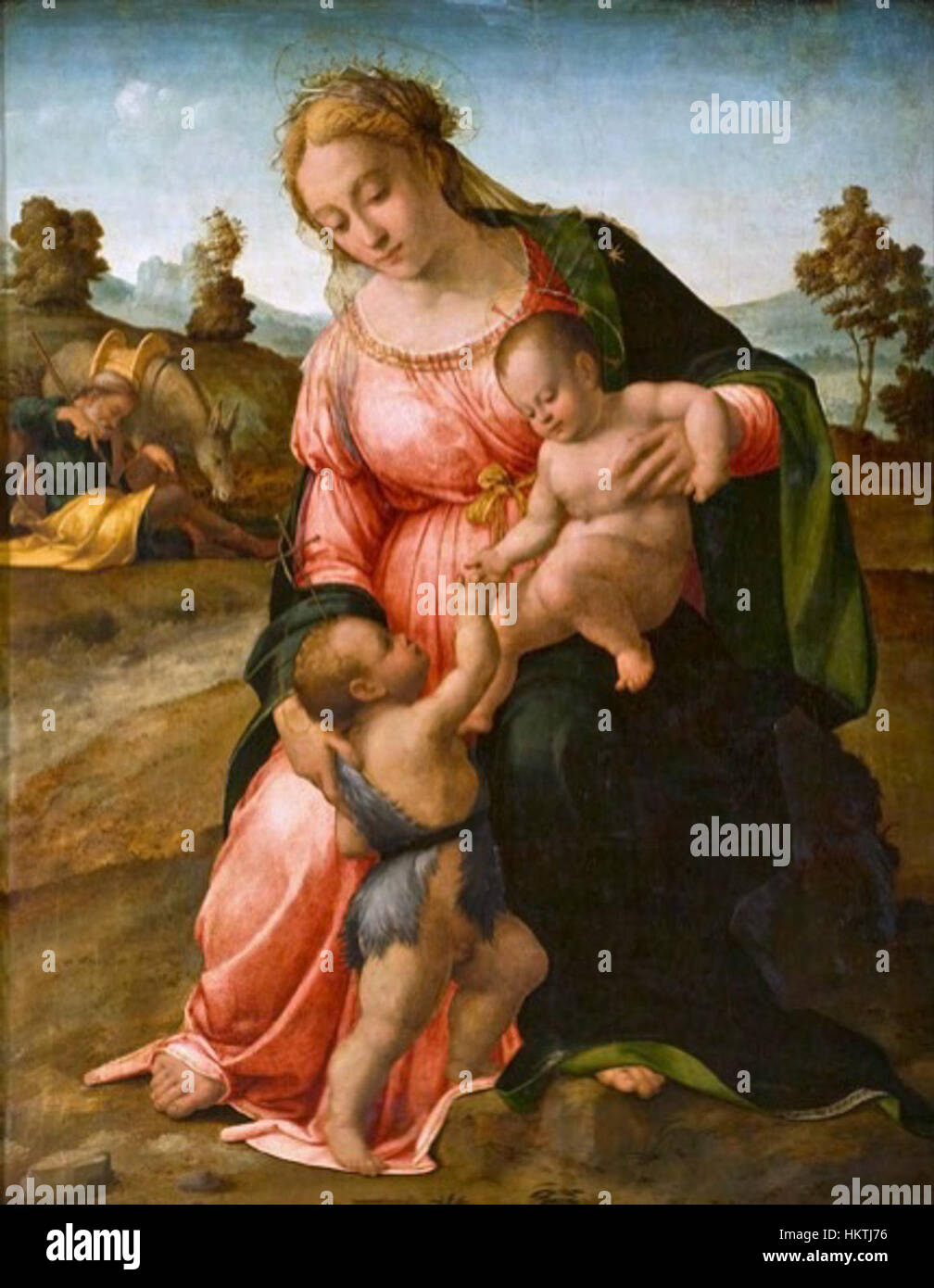 Francesco Granacci - Madonna and Child with St. John the Baptist (Rest ...