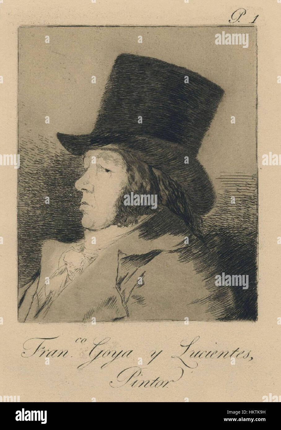 Francisco Goya y Lucientes Pintor Stock Photo