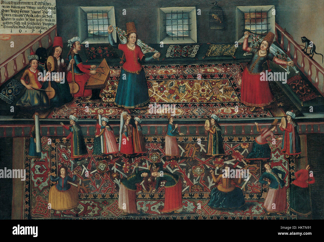 Franz Hermann, Hans Gemminger, Valentin Mueller - A Scene from the Turkish Harem - Google Art Project Stock Photo