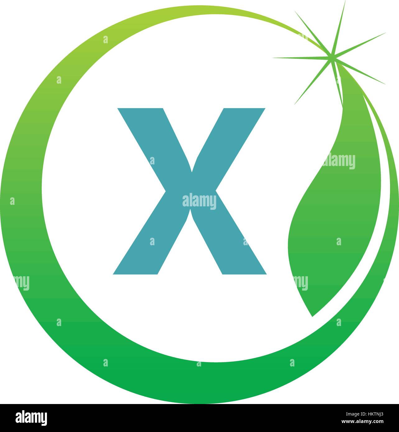 Swoosh Leaf Letter X Stock Vector Image & Art - Alamy