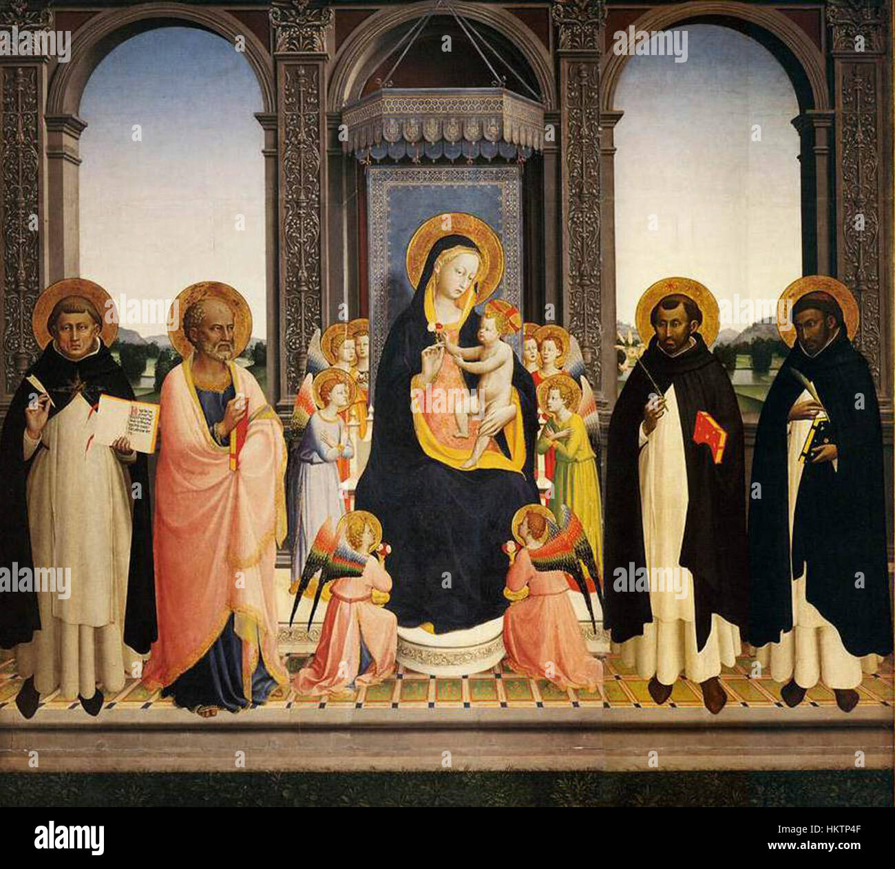 *San Domenico Altarpiece* by Fra Angelico is a prime example of early ...