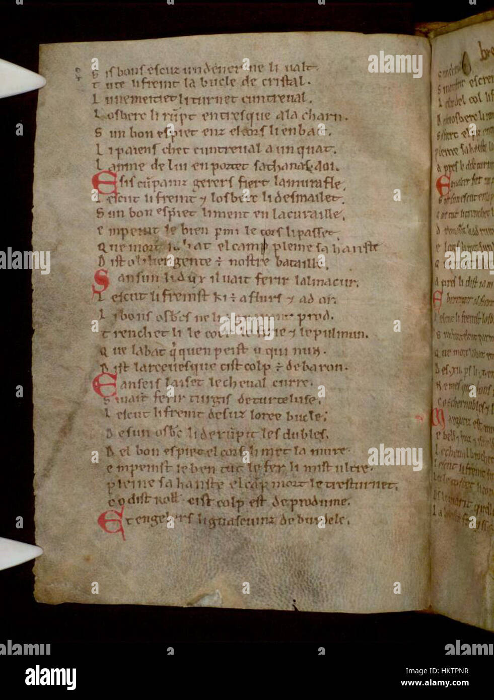 The manuscript *La Chanson de Roland* is a 12th-century French epic ...