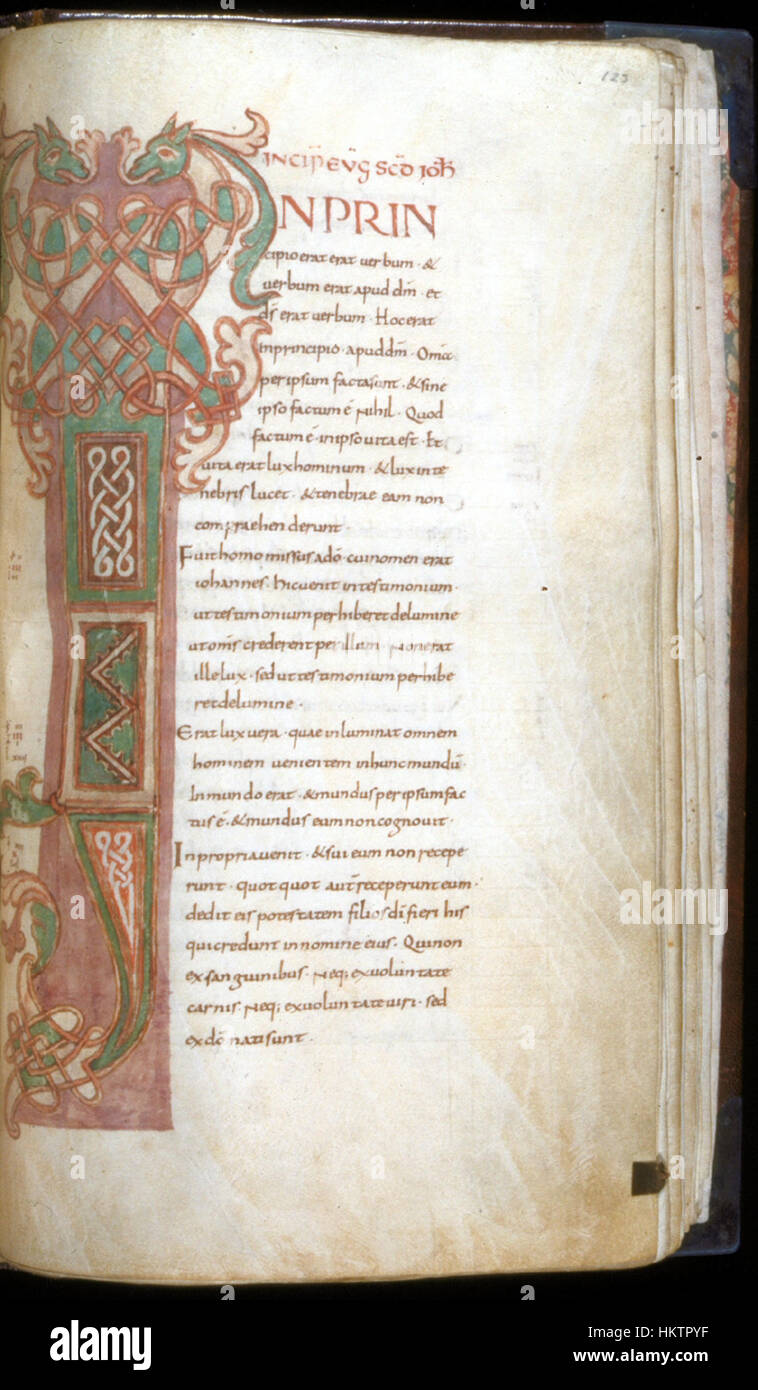 This Illuminated Manuscript Leaf Known As The Leaf From The Gospels