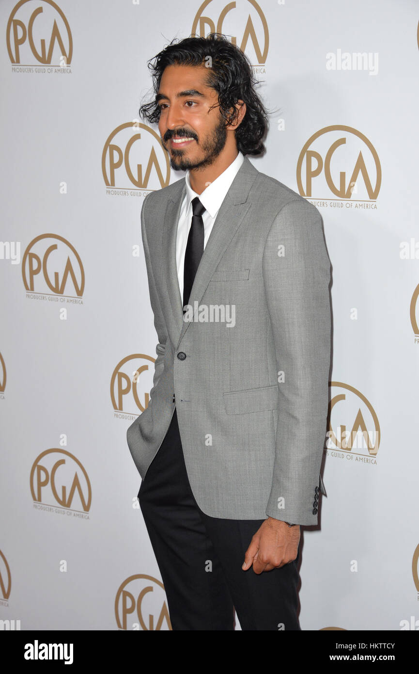 Beverly Hills, USA. 28th Jan, 2017. Actor Dev Patel at the 2017
