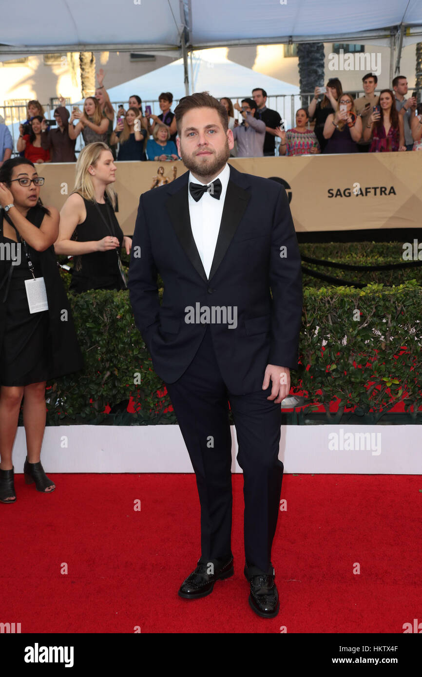 Los Angeles, USA. 29th Jan, 2017. Jonah Hill at The 23rd Annual Screen Actors Guild Awards at The Shrine Auditorium in Los Angeles, California. Credit: Faye Sadou/Media Punch/Alamy Live News Stock Photo