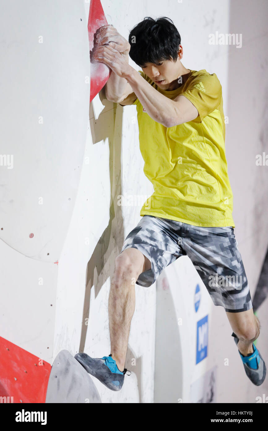 Tokyo, Japan. 29th Jan, 2017. Kokoro Fujii at the 12th Bouldering Japan